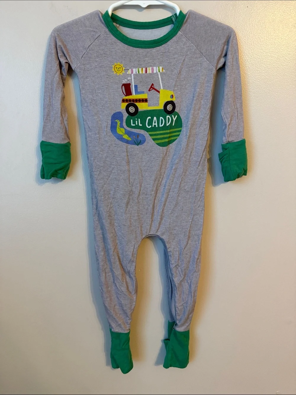 Little Sleepies Lil Caddy Crescent Zippy sleeper 6-12 months bamboo